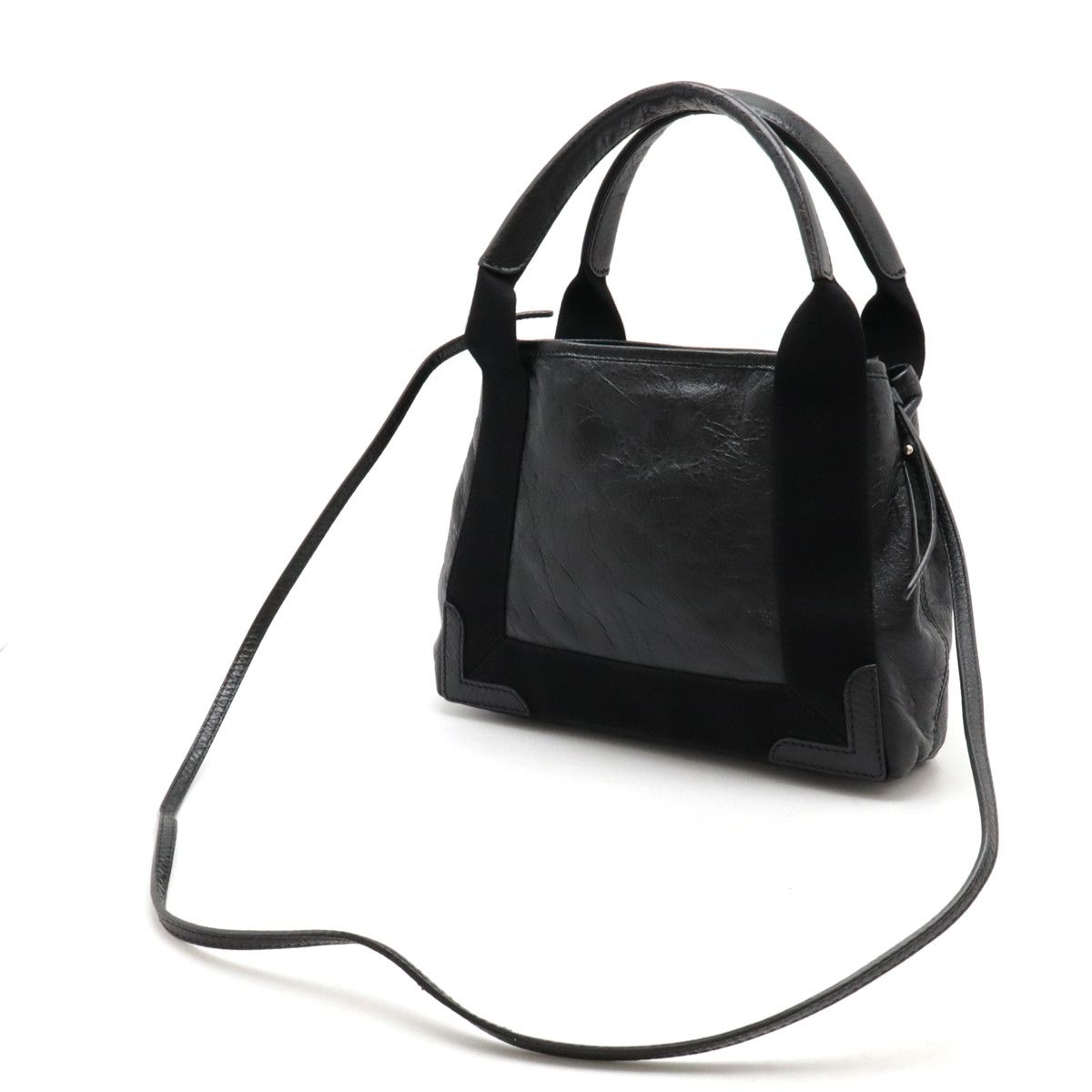 Balenciaga Balenciaga Balenciaga Exclusive Line Navy Cabas XS Leather Tote Bag Leather Tote Bag 390346 Size ONE SIZE - 2 Thumbnail