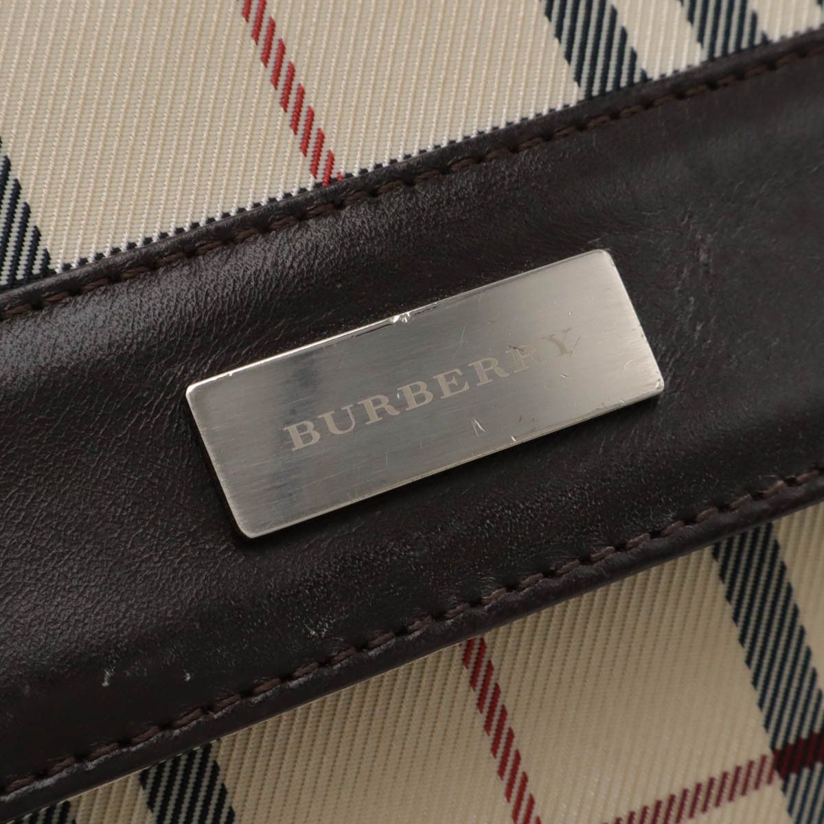 Burberry Burberry Burberry Nova Check Nylon Canvas/Leather Shoulder Bag Canvas Crossbody Bag Size ONE SIZE - 5 Thumbnail