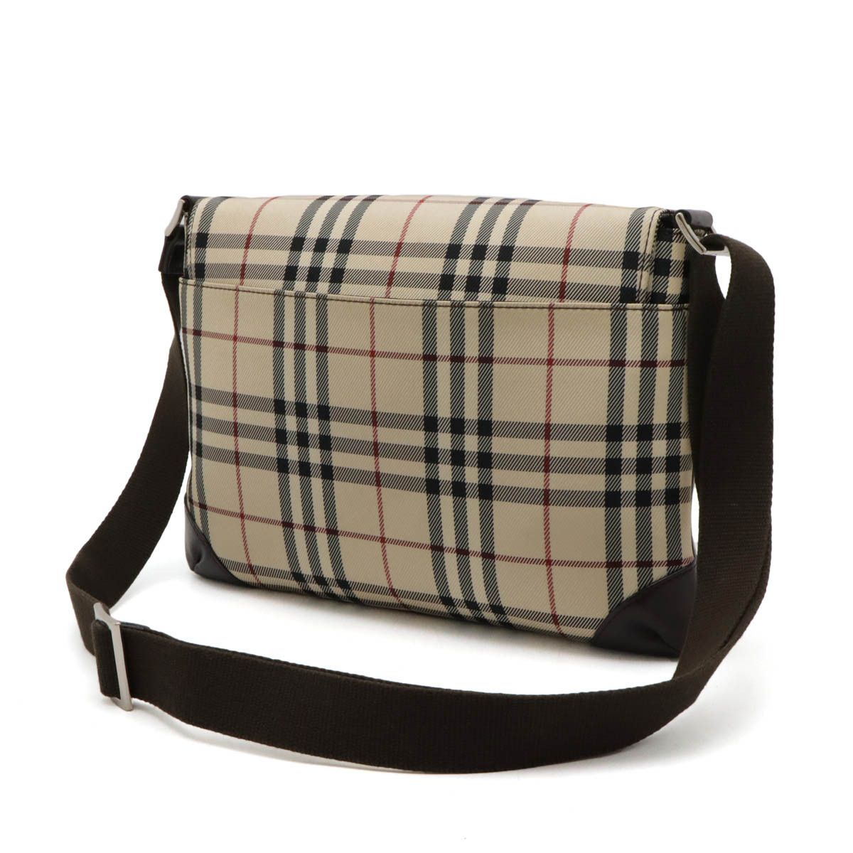 Burberry Burberry Burberry Nova Check Nylon Canvas/Leather Shoulder Bag Canvas Crossbody Bag Size ONE SIZE - 2 Thumbnail