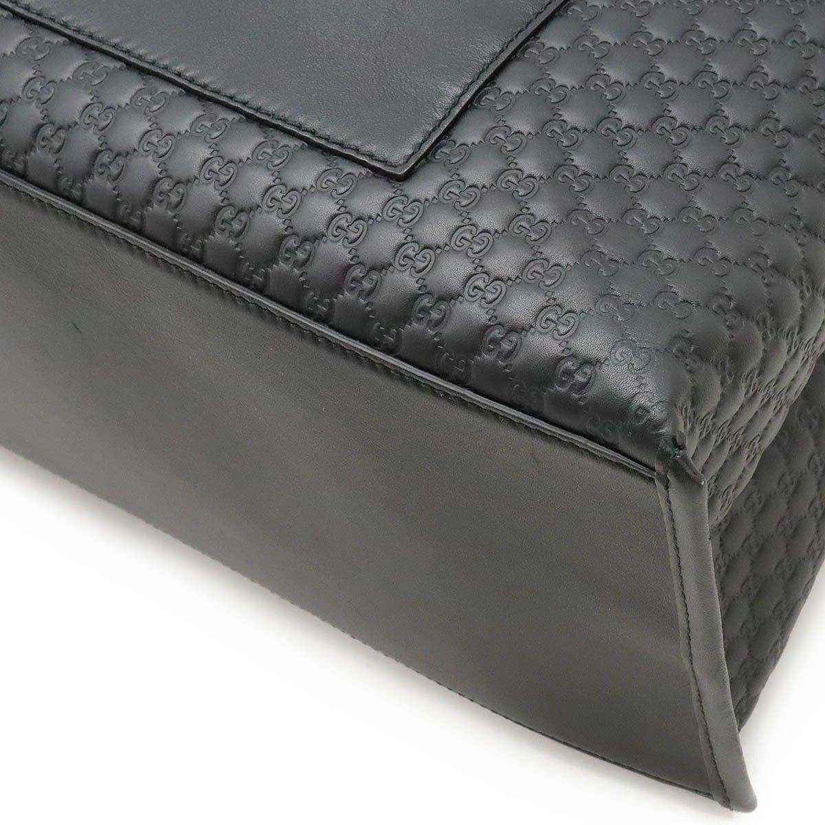 Gucci Gucci Gucci Microguccissima Leather Tote Bag Black Leather Tote Bag 510291 Size ONE SIZE - 3 Thumbnail