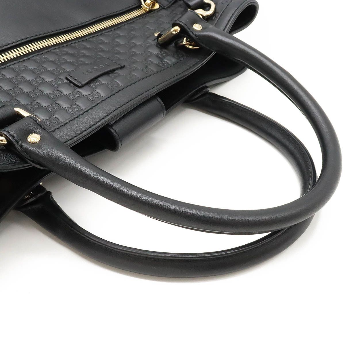 Gucci Gucci Gucci Microguccissima Leather Tote Bag Black Leather Tote Bag 510291 Size ONE SIZE - 4 Thumbnail
