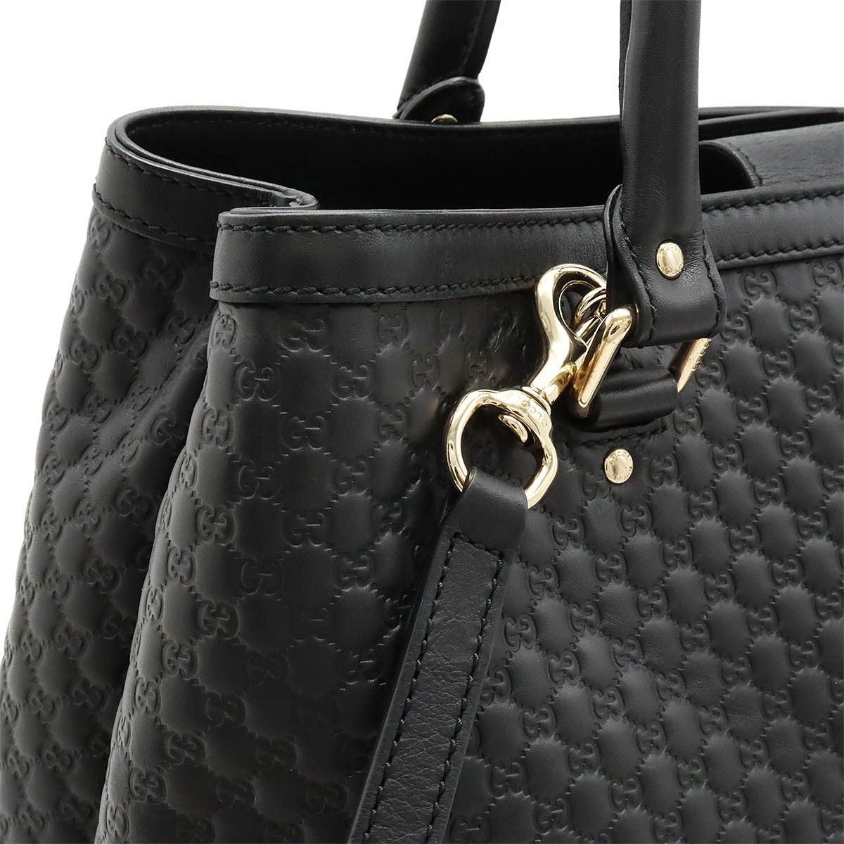 Gucci Gucci Gucci Microguccissima Leather Tote Bag Black Leather Tote Bag 510291 Size ONE SIZE - 7 Thumbnail