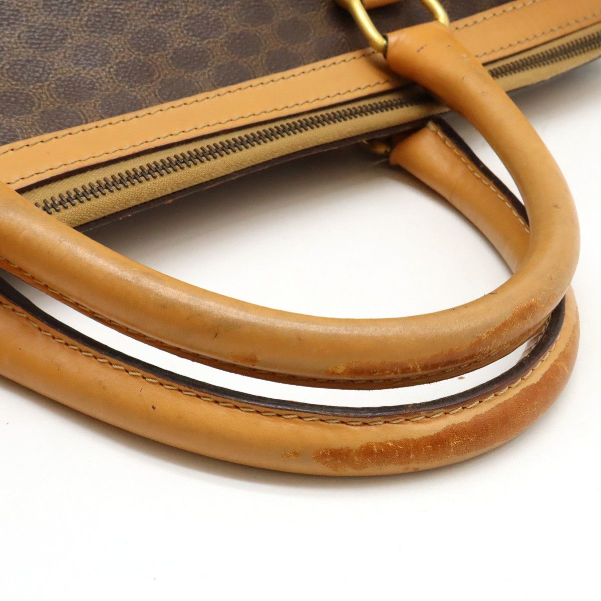 Celine Celine Celine Macadam Pattern Boston Bag PVC Leather Canvas Travel Bag in Good Condition Size ONE SIZE - 4 Thumbnail