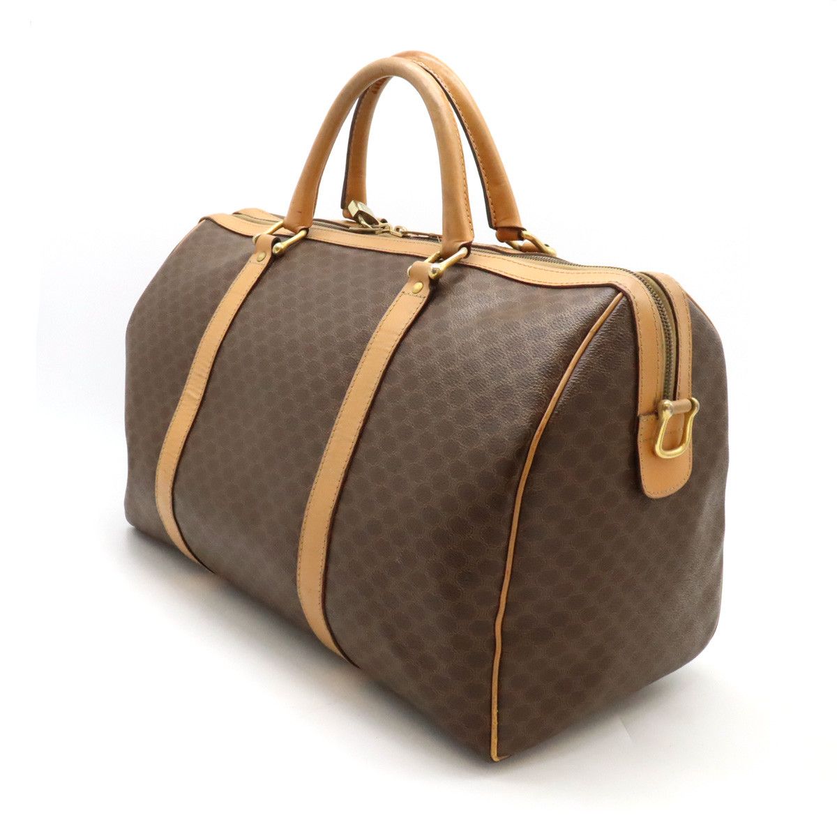 Celine Celine Celine Macadam Pattern Boston Bag PVC Leather Canvas Travel Bag in Good Condition Size ONE SIZE - 2 Thumbnail