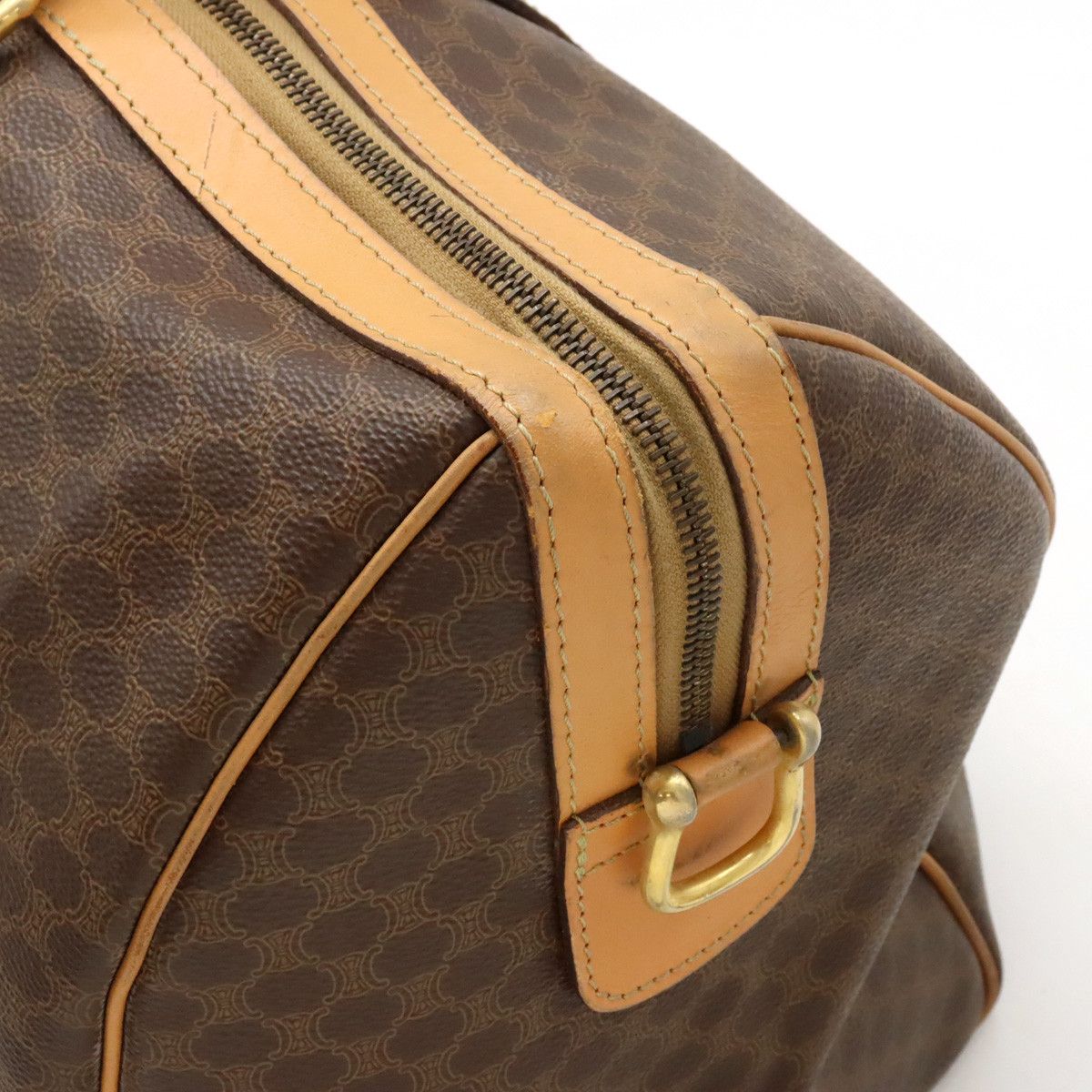 Celine Celine Celine Macadam Pattern Boston Bag PVC Leather Canvas Travel Bag in Good Condition Size ONE SIZE - 5 Thumbnail