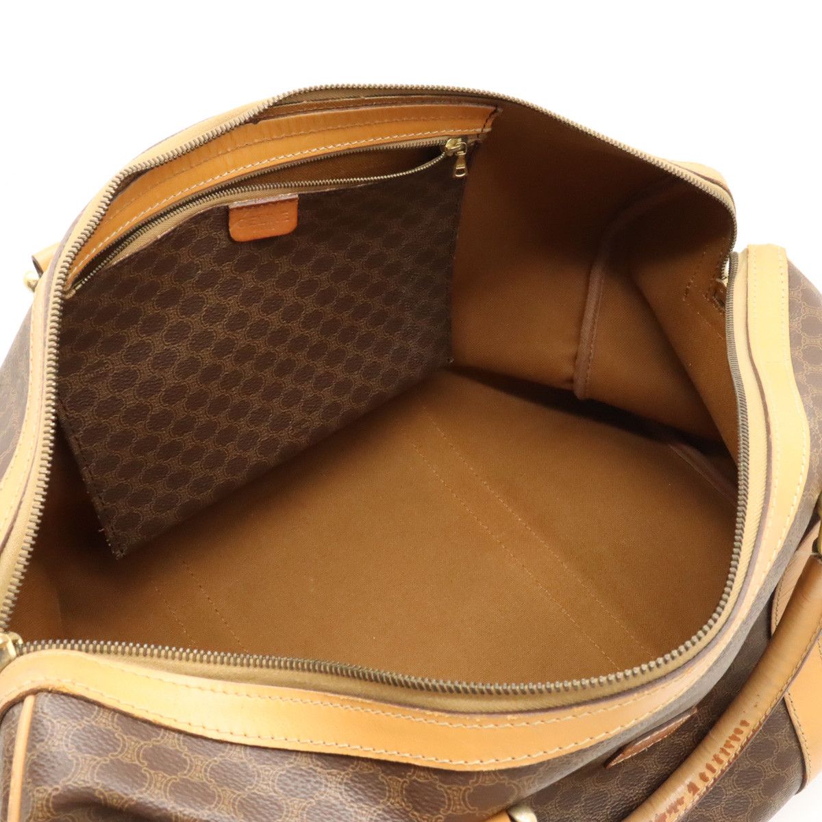 Celine Celine Celine Macadam Pattern Boston Bag PVC Leather Canvas Travel Bag in Good Condition Size ONE SIZE - 7 Thumbnail