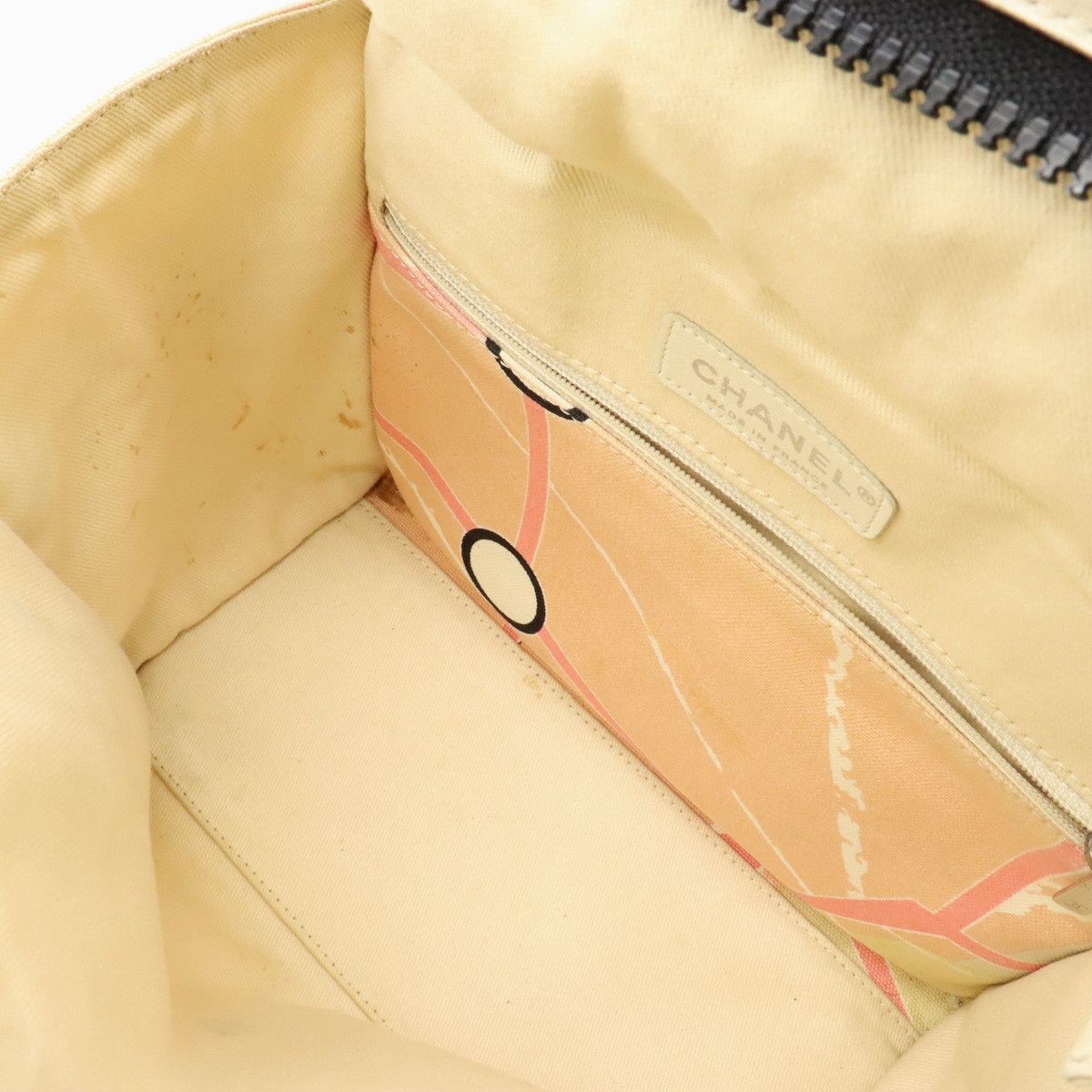 Chanel Chanel Chanel Canvas/Sequin Cruise Line Paris Map Eiffel Tower Tote Bag A30833 Canvas Handbag A30833 in Good Condition Size ONE SIZE - 7 Thumbnail