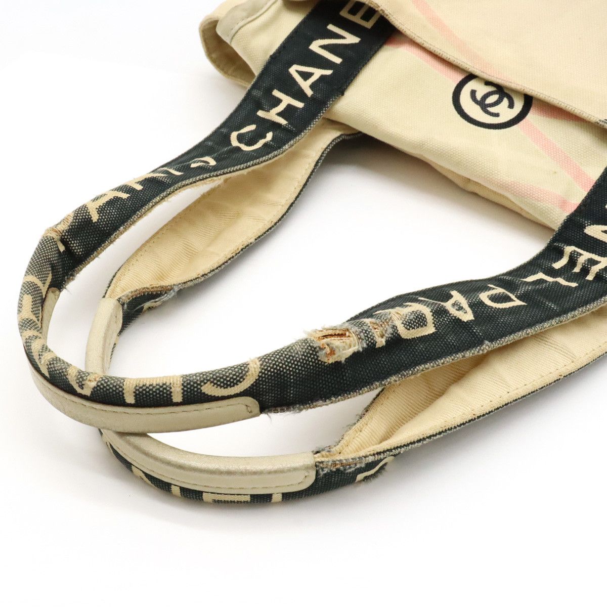 Chanel Chanel Chanel Canvas/Sequin Cruise Line Paris Map Eiffel Tower Tote Bag A30833 Canvas Handbag A30833 in Good Condition Size ONE SIZE - 4 Thumbnail