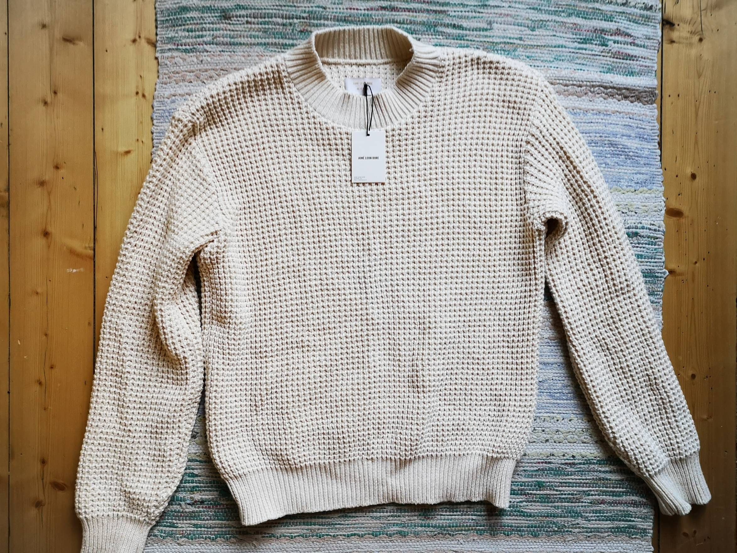 Aime Leon Dore Waffle Knit Sweater | chidori.co