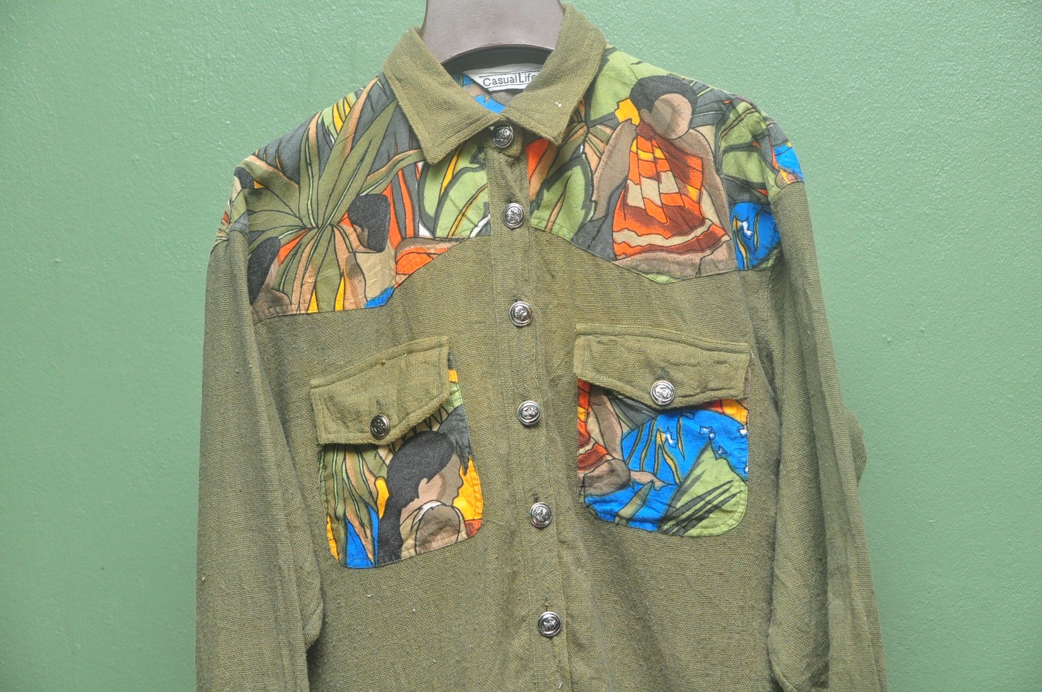 Japanese Brand Casual Life Fullprint Shirt Size L / US 10 / IT 46 - 4 Thumbnail