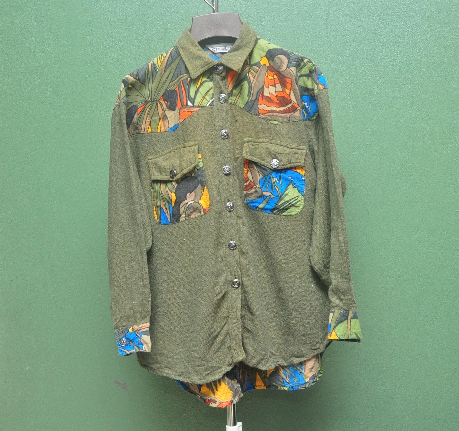 Japanese Brand Casual Life Fullprint Shirt Size L / US 10 / IT 46 - 3 Thumbnail