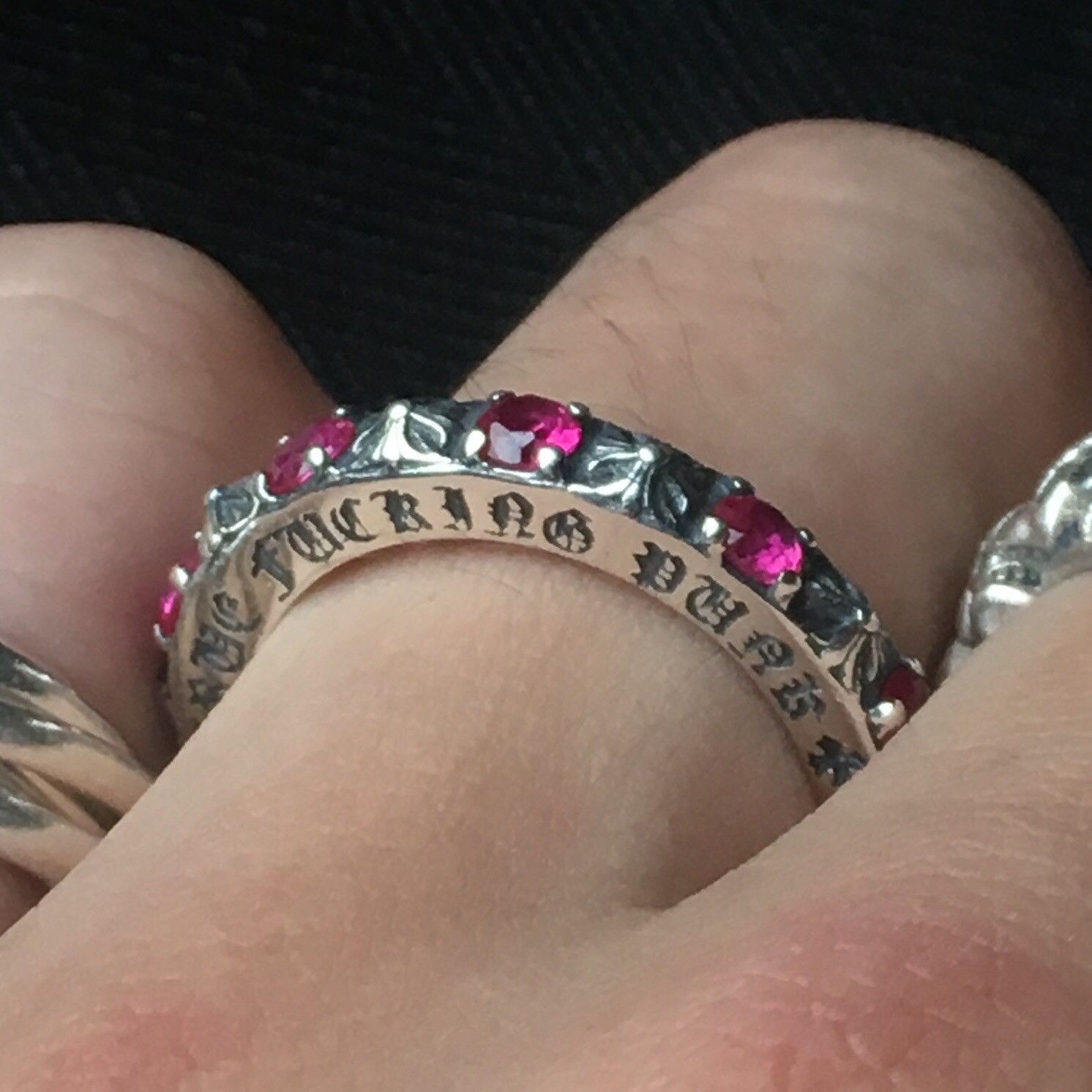 Chrome hearts ruby deals ring