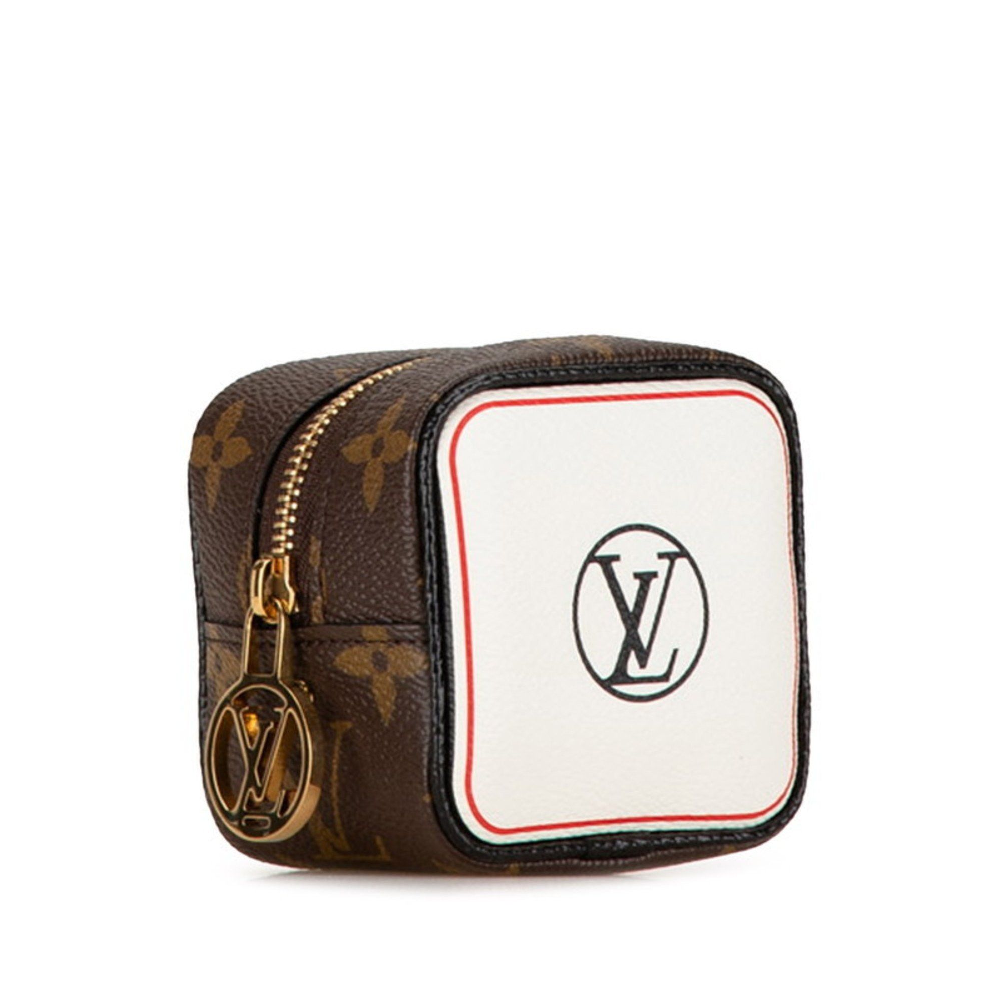 Louis Vuitton Louis Vuitton Monogram Porto Monnaie Cube Pouch M80231 Brown Multicolor PVC Leather Women's LOUIS VUITTON Size ONE SIZE - 3 Thumbnail