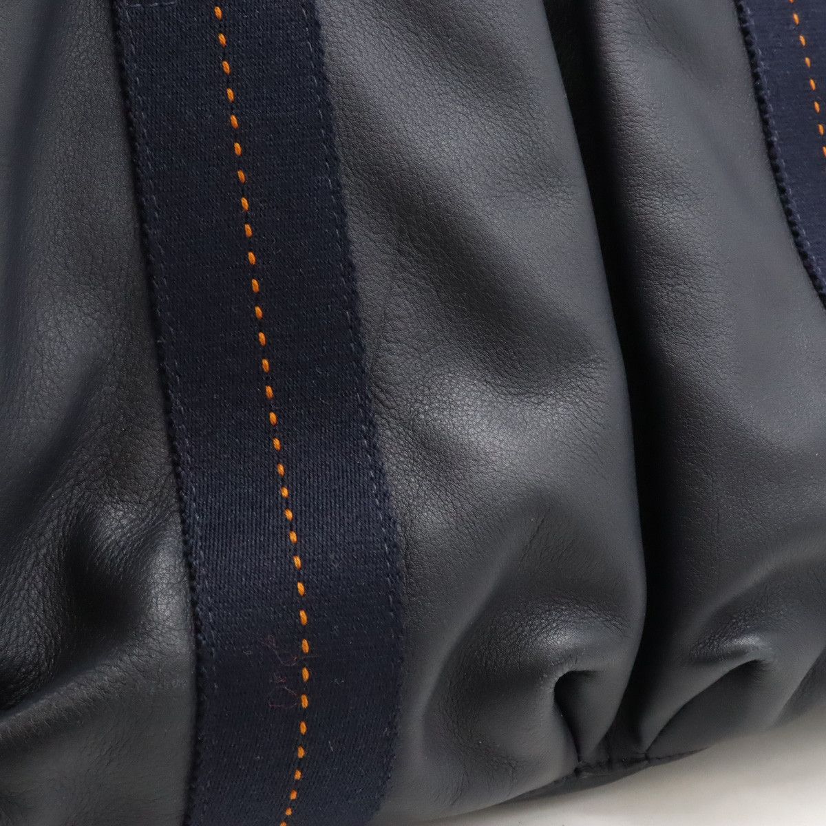 Hermes Hermes Hermes Vaux Delma Horizontal MM 2-Way Tote Bag Navy/Orange Leather Tote Bag in Very Good Condition Size ONE SIZE - 9 Thumbnail