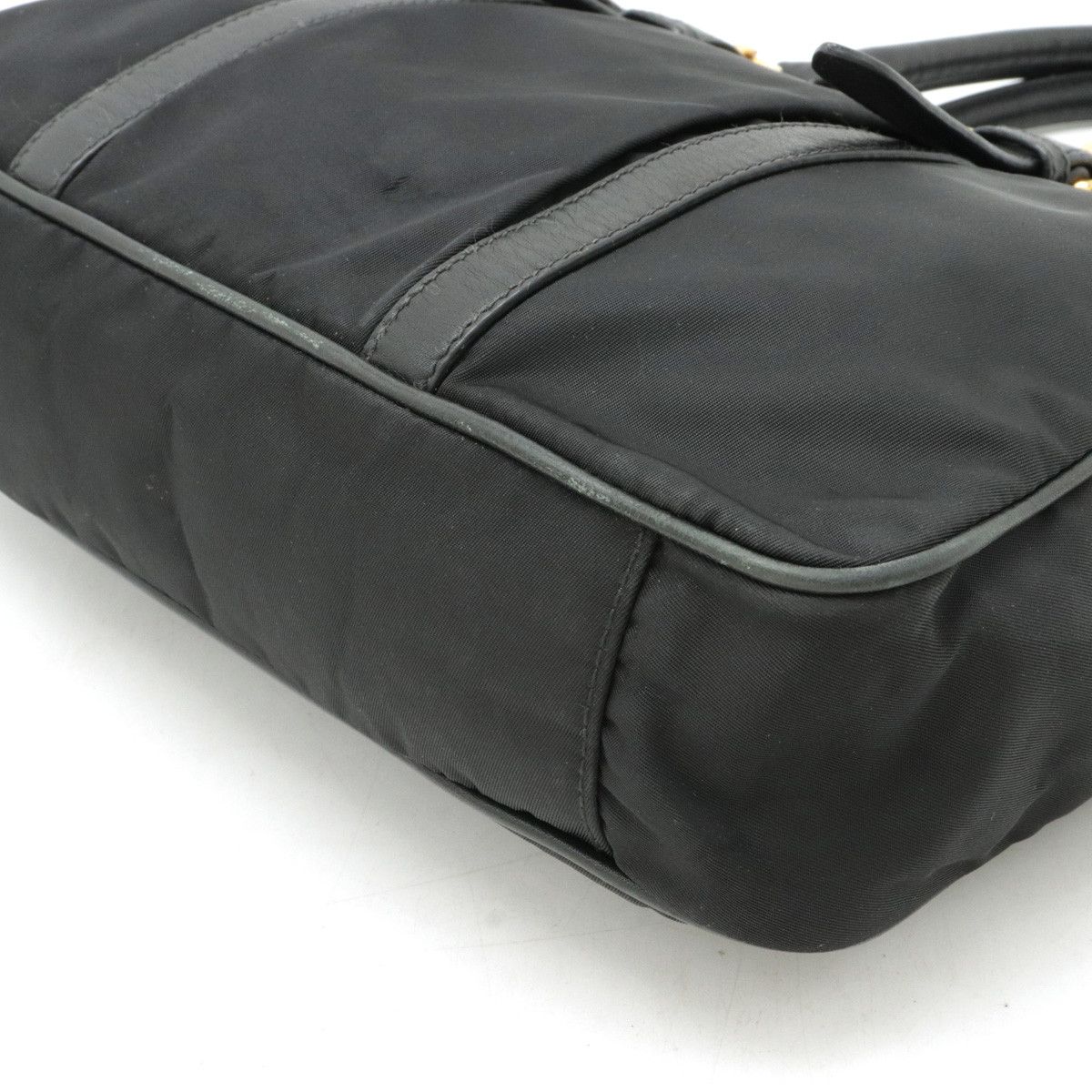 Prada Prada Prada Nylon/Leather Mini Tote 2WAY Shoulder Bag Canvas Handbag in Very Good Condition Size ONE SIZE - 3 Thumbnail