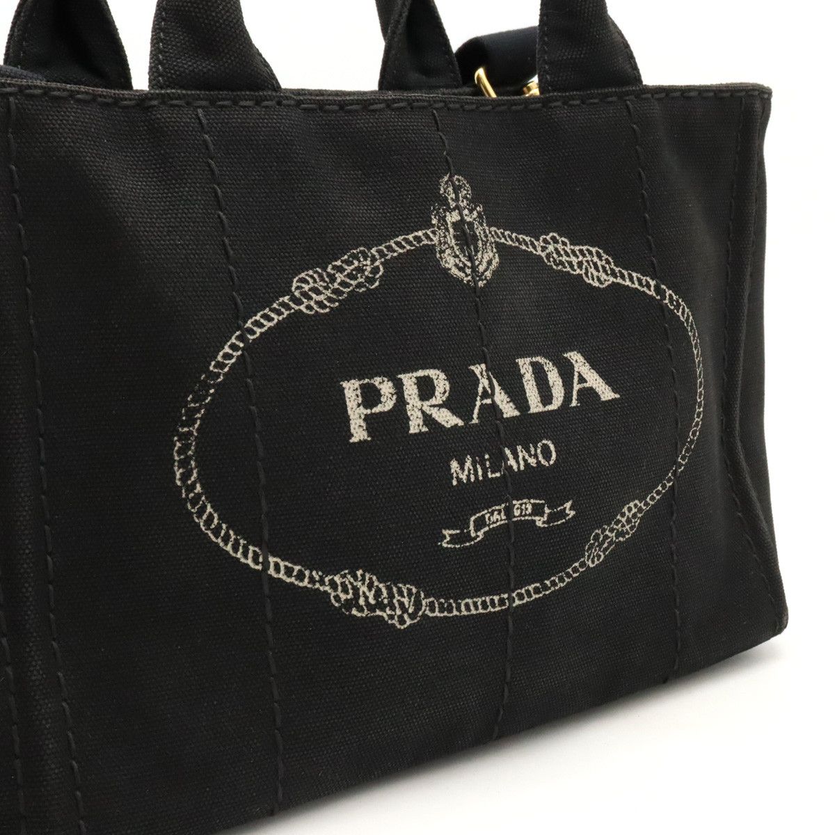 Prada Prada Prada CANAPA Canvas Tote Bag 1BG439 Canvas Tote Bag 1BG439 in Very Good Condition Size ONE SIZE - 8 Thumbnail