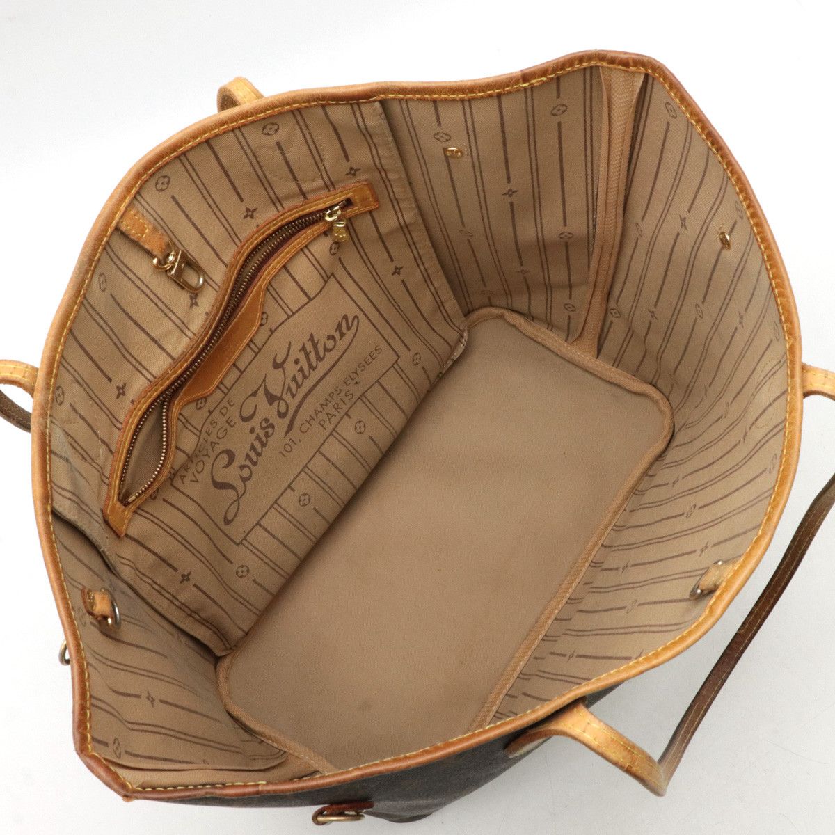 Louis Vuitton Louis Vuitton Louis Vuitton Monogram Neverfull MM Tote Bag M40156 Canvas Tote Bag M40156 in Good Condition Size ONE SIZE - 5 Thumbnail