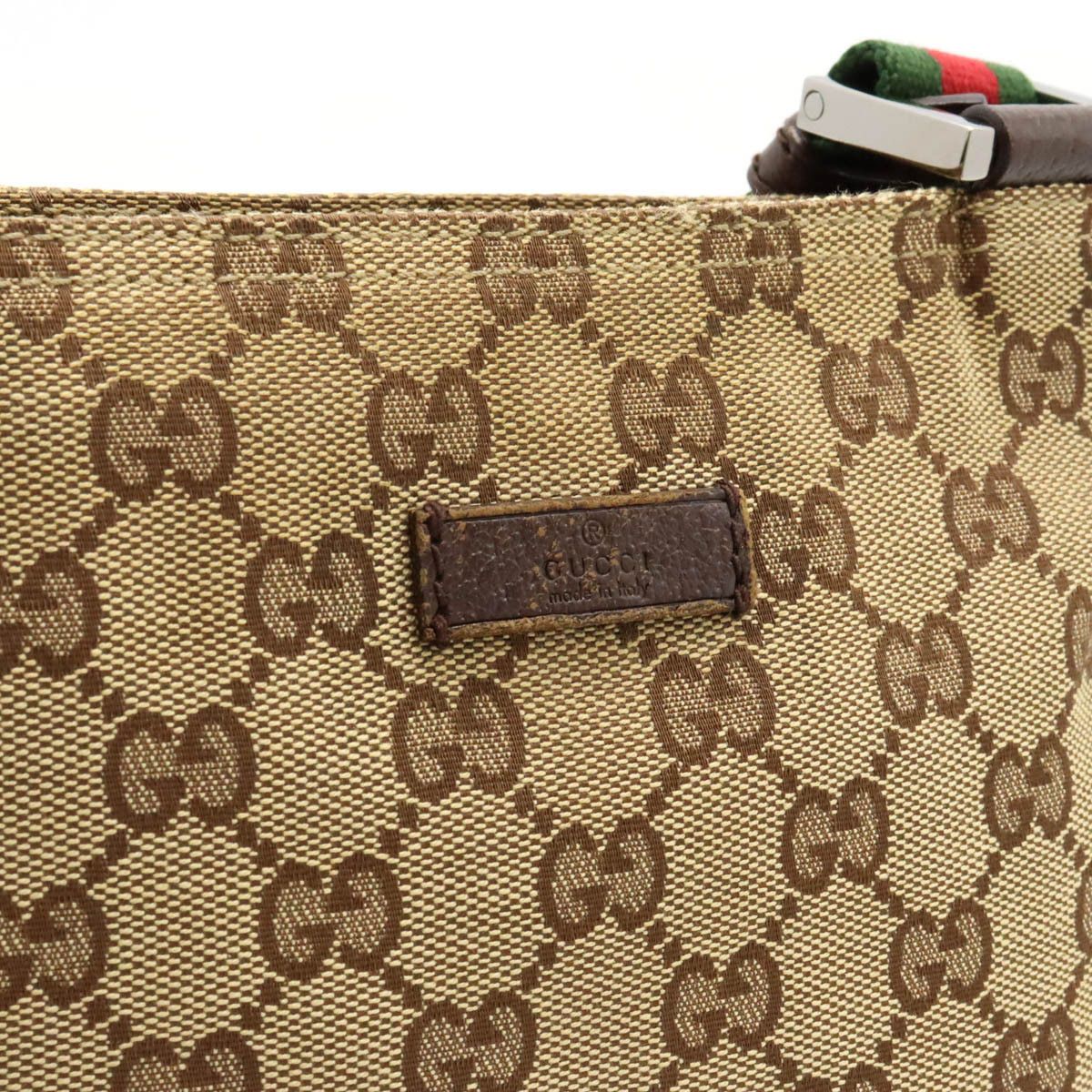 Gucci Gucci Gucci GG Canvas Web Line Shoulder Bag 146309 Canvas Crossbody Bag 146309 in Very Good Condition Size ONE SIZE - 7 Thumbnail