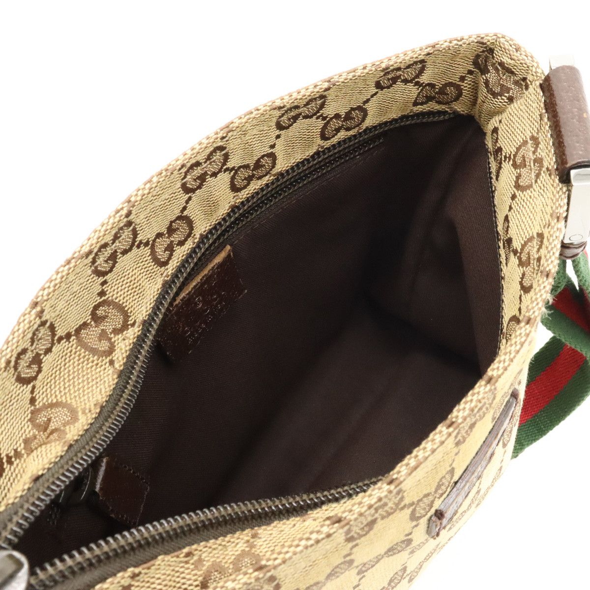 Gucci Gucci Gucci GG Canvas Web Line Shoulder Bag 146309 Canvas Crossbody Bag 146309 in Very Good Condition Size ONE SIZE - 6 Thumbnail