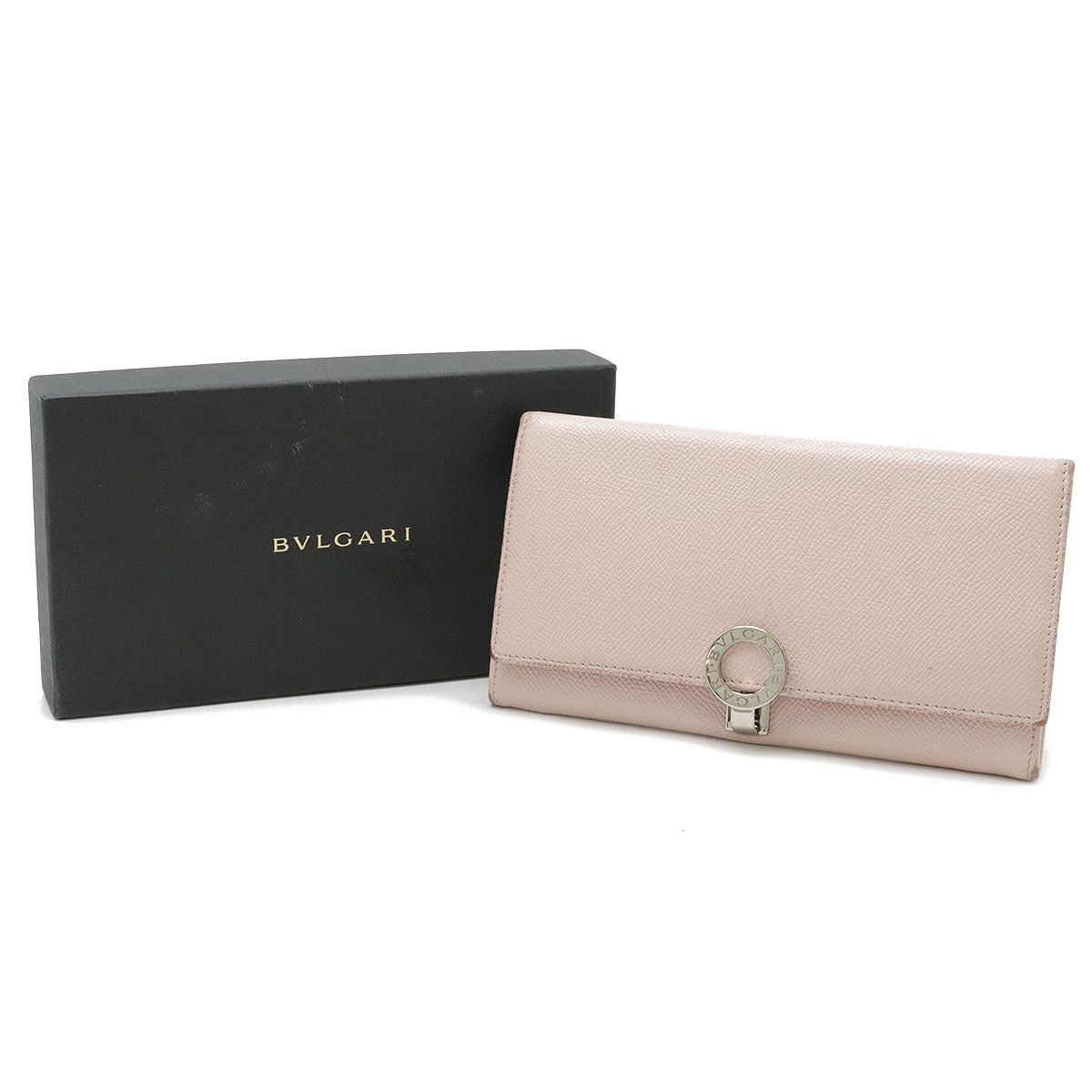 Bvlgari Bvlgari Bvlgari Grain Leather Logo Clip Bifold Long Wallet 30412 Leather Long Wallet 30412 in Very Good Condition Size ONE SIZE - 8 Thumbnail