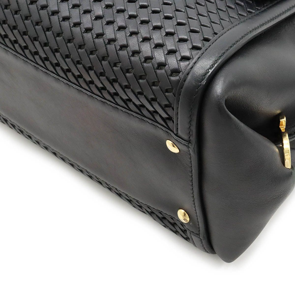 Salvatore Ferragamo Salvatore Ferragamo Salvatore Ferragamo Leather Sofia Gancini Handbag 2WAY Shoulder Bag Leather Handbag DH-21 F767 in Very Good Condition Size ONE SIZE - 3 Thumbnail