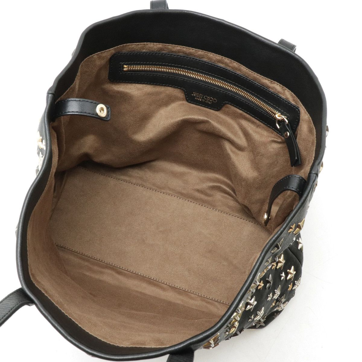 Jimmy Choo Jimmy Choo Jimmy Choo SOFIA/M Leather Tote Bag Black Leather Tote Bag LTR173 in Very Good Condition Size ONE SIZE - 5 Thumbnail