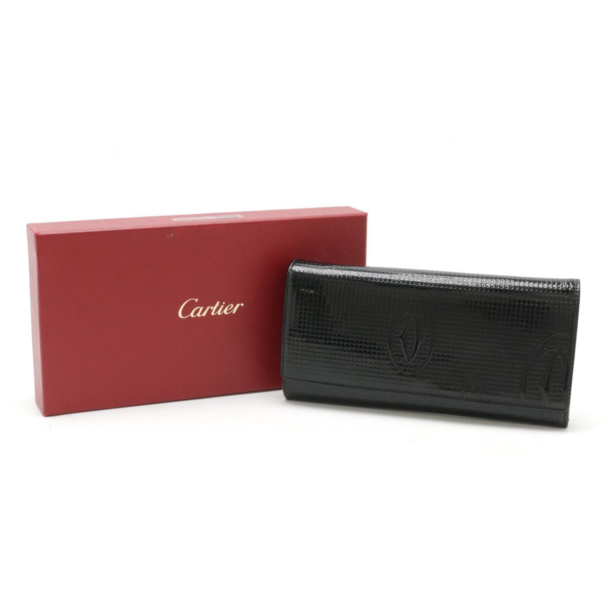 Cartier Cartier Cartier Patent Leather Happy Birthday Long Wallet L3001240 Leather Long Wallet L3001240 in Great Condition Size ONE SIZE - 8 Thumbnail