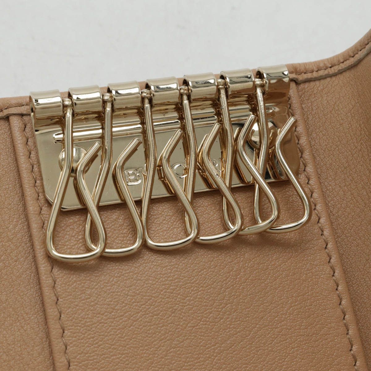 Bvlgari Bvlgari Bvlgari Leather Monete 6-Key Case Turquoise Leather Key Holder in Pristine Condition Size ONE SIZE - 6 Thumbnail