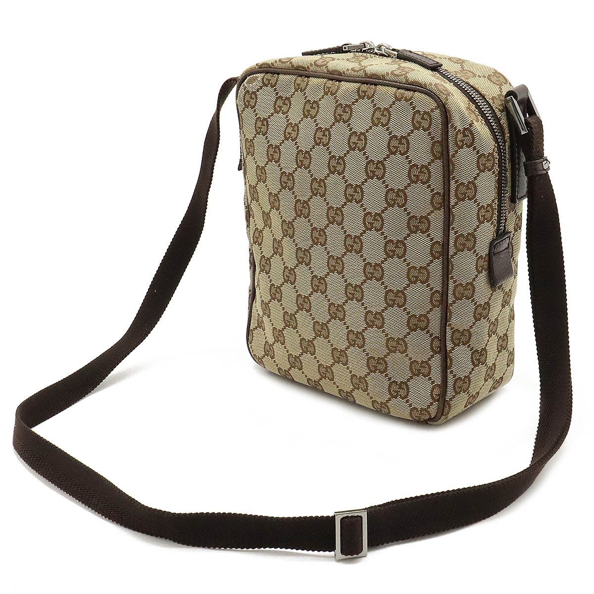 Gucci Gucci Gucci GG Canvas Leather Shoulder Bag 03136 Canvas Crossbody Bag 03136 in Very Good Condition Size ONE SIZE - 2 Thumbnail