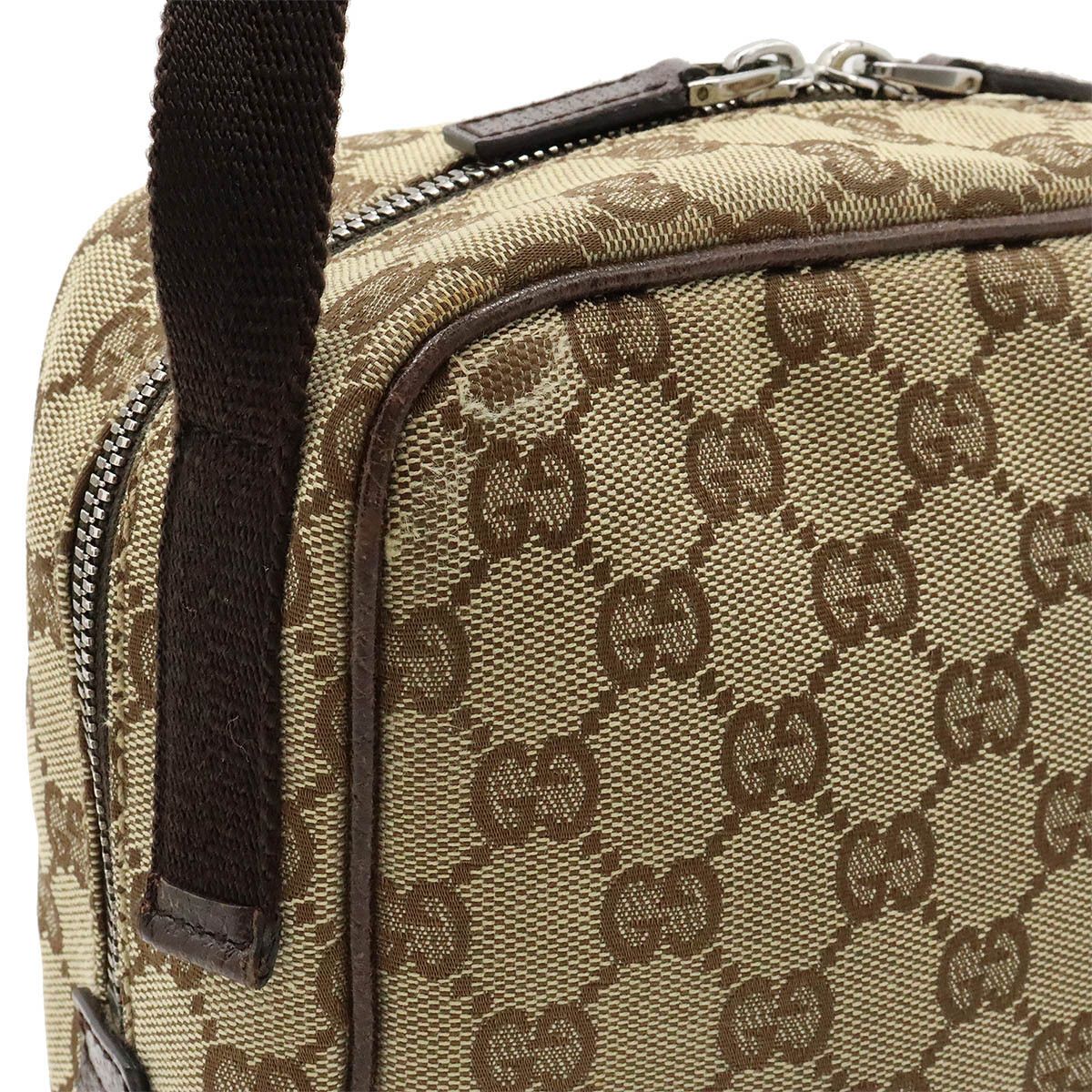 Gucci Gucci Gucci GG Canvas Leather Shoulder Bag 03136 Canvas Crossbody Bag 03136 in Very Good Condition Size ONE SIZE - 6 Thumbnail
