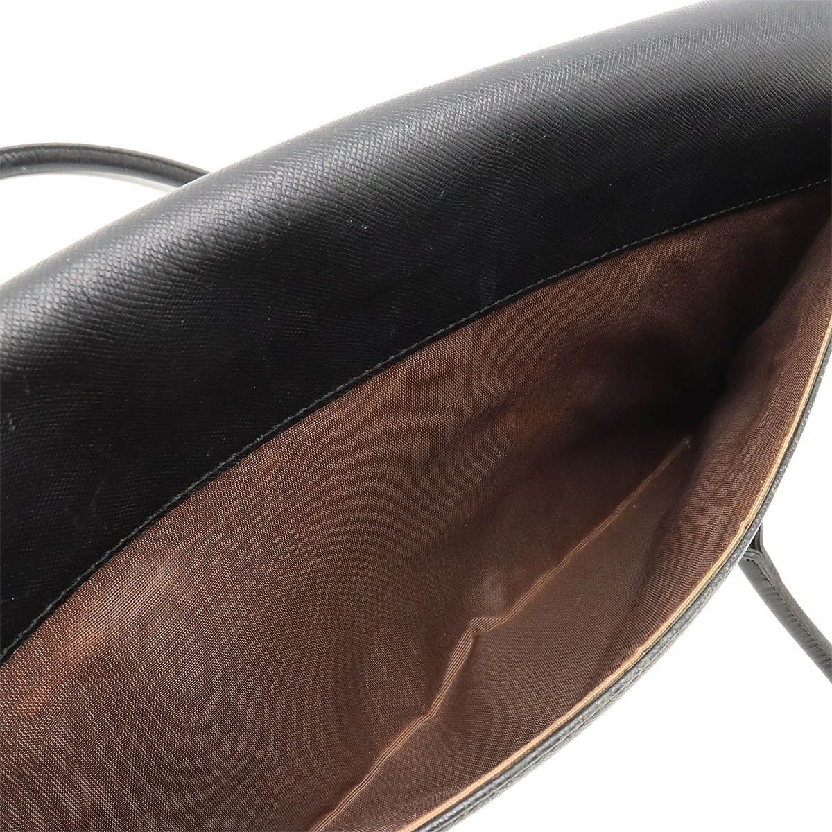 Burberry Burberry Burberry Leather Tote Bag Black Leather Tote Bag in Very Good Condition Size ONE SIZE - 9 Thumbnail