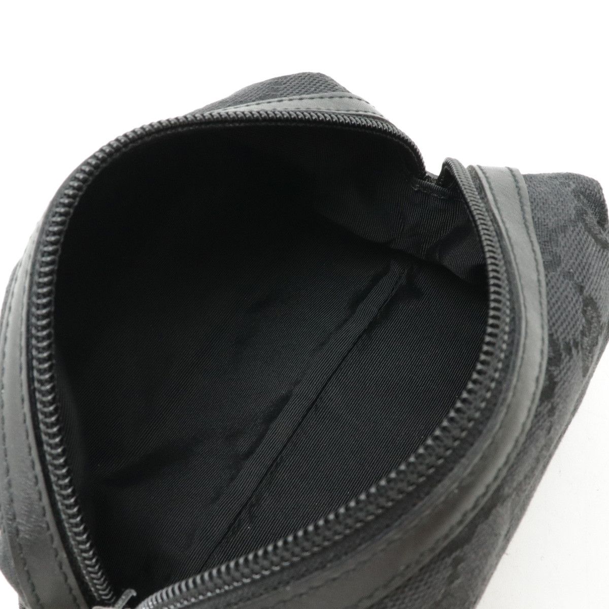 Gucci Gucci Gucci GG Canvas Leather Cosmetic Pouch 29596 Canvas Vanity Bag 29596 in Pristine Condition Size ONE SIZE - 5 Thumbnail