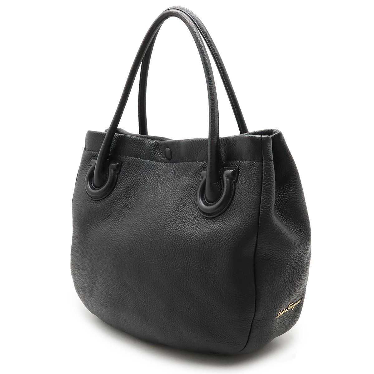 Salvatore Ferragamo Salvatore Ferragamo Salvatore Ferragamo Leather Gancini Tote Bag AU-21 D447 Leather Tote Bag AU-21 D447 in Great Condition Size ONE SIZE - 2 Thumbnail