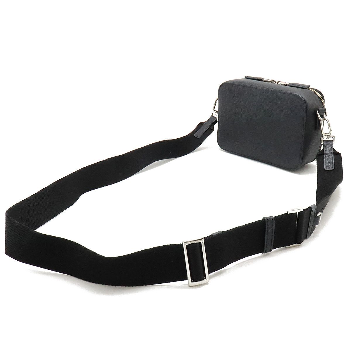 Prada Prada Prada Saffiano Leather 2WAY Shoulder Bag Pochette 2VH070 Leather Crossbody Bag 2VH070 in Great Condition Size ONE SIZE - 2 Thumbnail