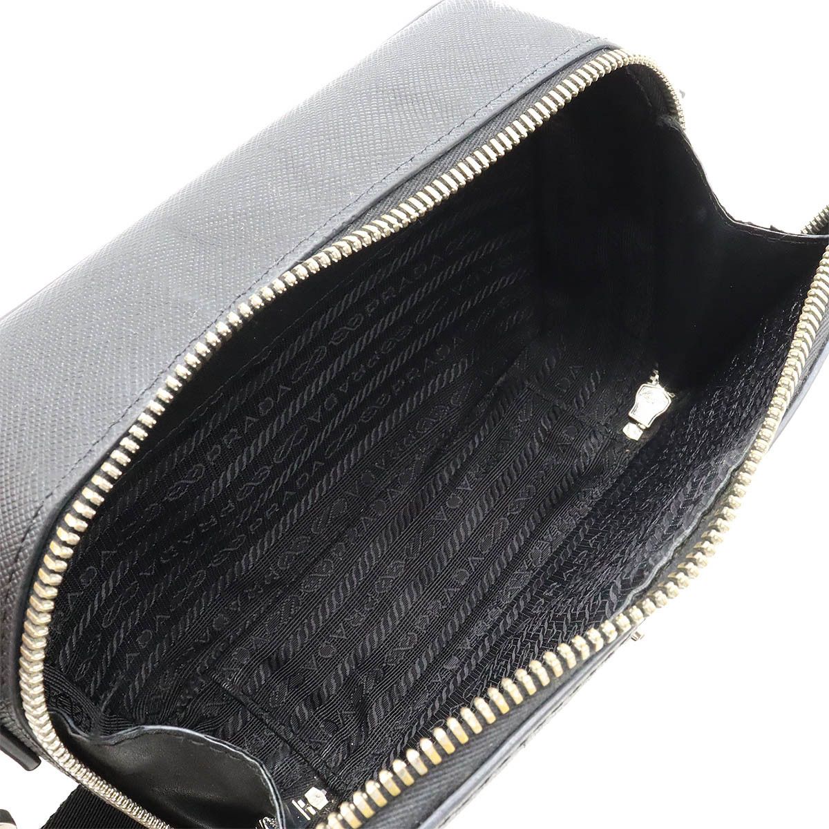 Prada Prada Prada Saffiano Leather 2WAY Shoulder Bag Pochette 2VH070 Leather Crossbody Bag 2VH070 in Great Condition Size ONE SIZE - 7 Thumbnail