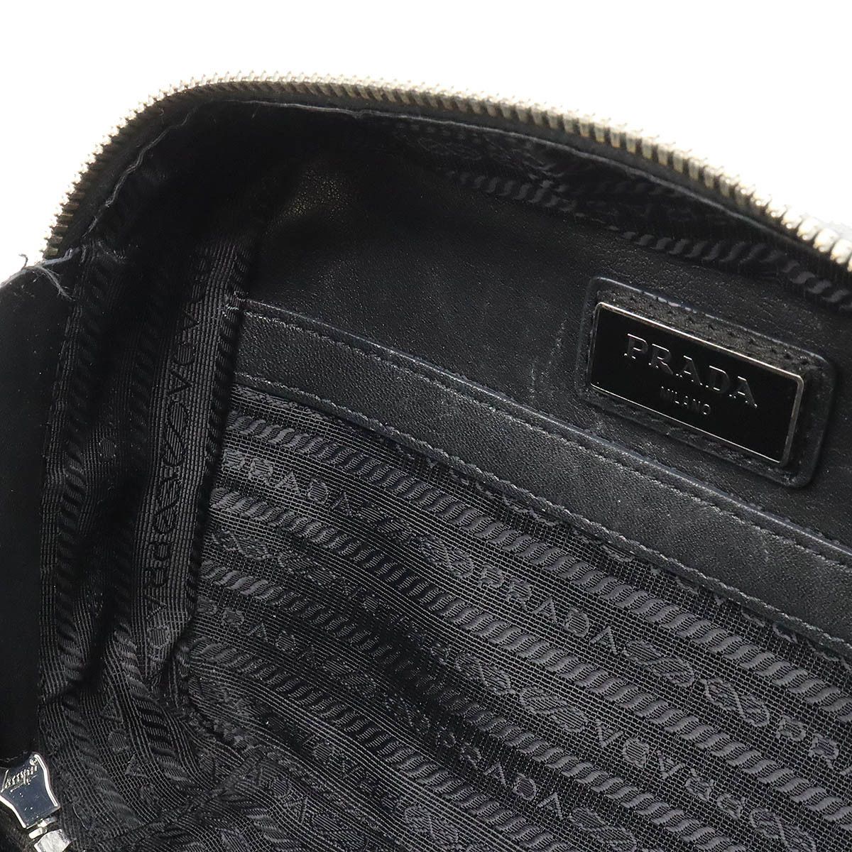 Prada Prada Prada Saffiano Leather 2WAY Shoulder Bag Pochette 2VH070 Leather Crossbody Bag 2VH070 in Great Condition Size ONE SIZE - 8 Thumbnail
