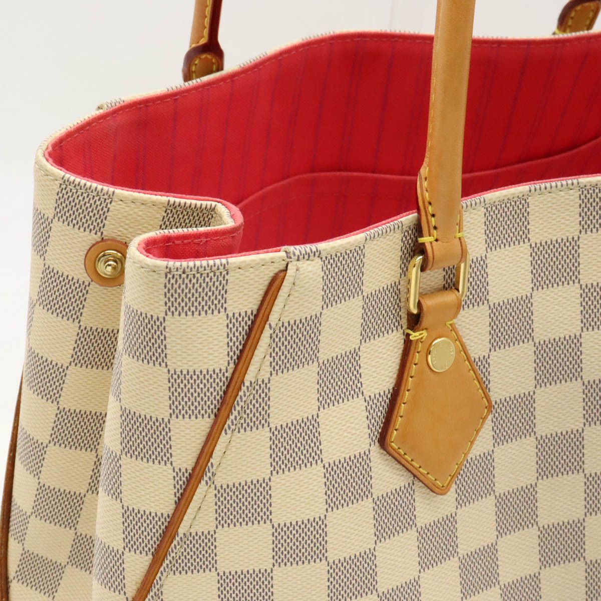 Louis Vuitton Louis Vuitton Louis Vuitton Damier Azur Calvi Tote Bag N41449 Canvas Tote Bag N41449 in Very Good Condition Size ONE SIZE - 5 Thumbnail