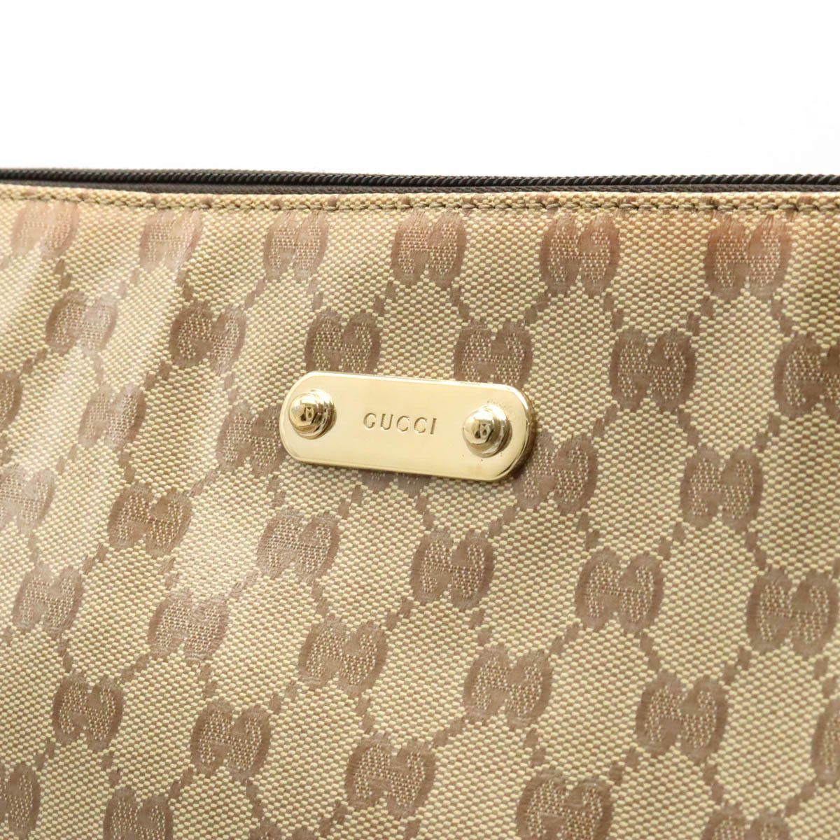 Gucci Gucci Gucci GG Crystal Coated Canvas/Leather Shoulder Messenger Bag Canvas Crossbody Bag 190628 in Very Good Condition Size ONE SIZE - 8 Thumbnail
