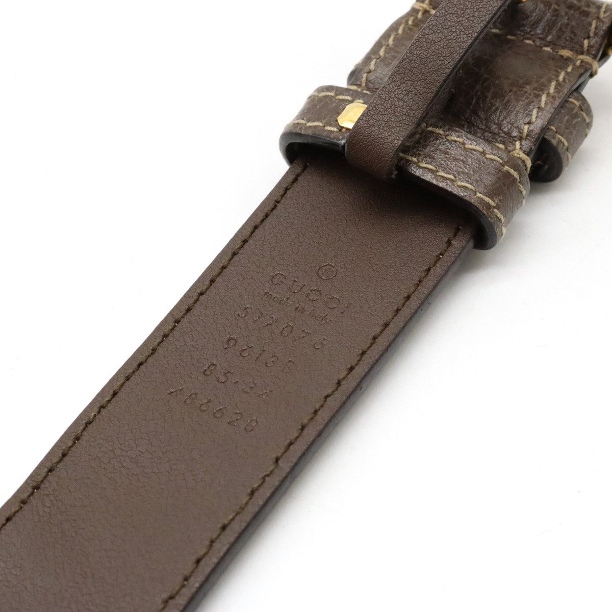 Gucci Gucci Gucci Ophidia GG Supreme Small Belt Bag PVC/Leather Canvas Belt Bag 517076 in Very Good Condition Size ONE SIZE - 8 Thumbnail
