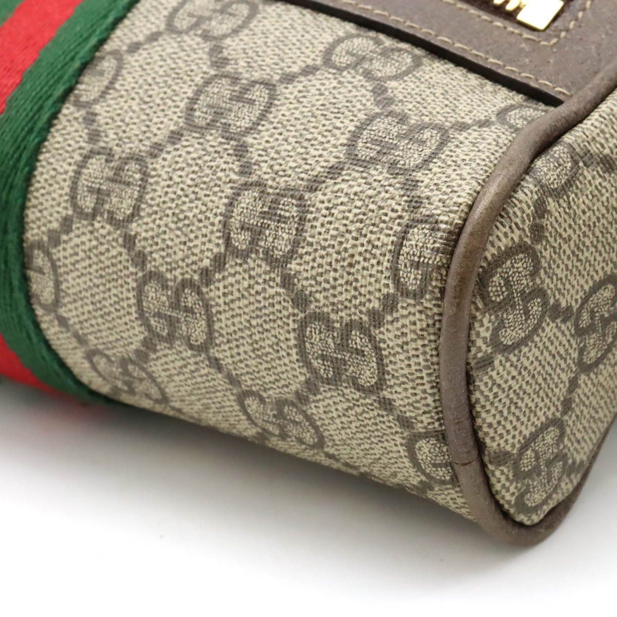 Gucci Gucci Gucci Ophidia GG Supreme Small Belt Bag PVC/Leather Canvas Belt Bag 517076 in Very Good Condition Size ONE SIZE - 3 Thumbnail