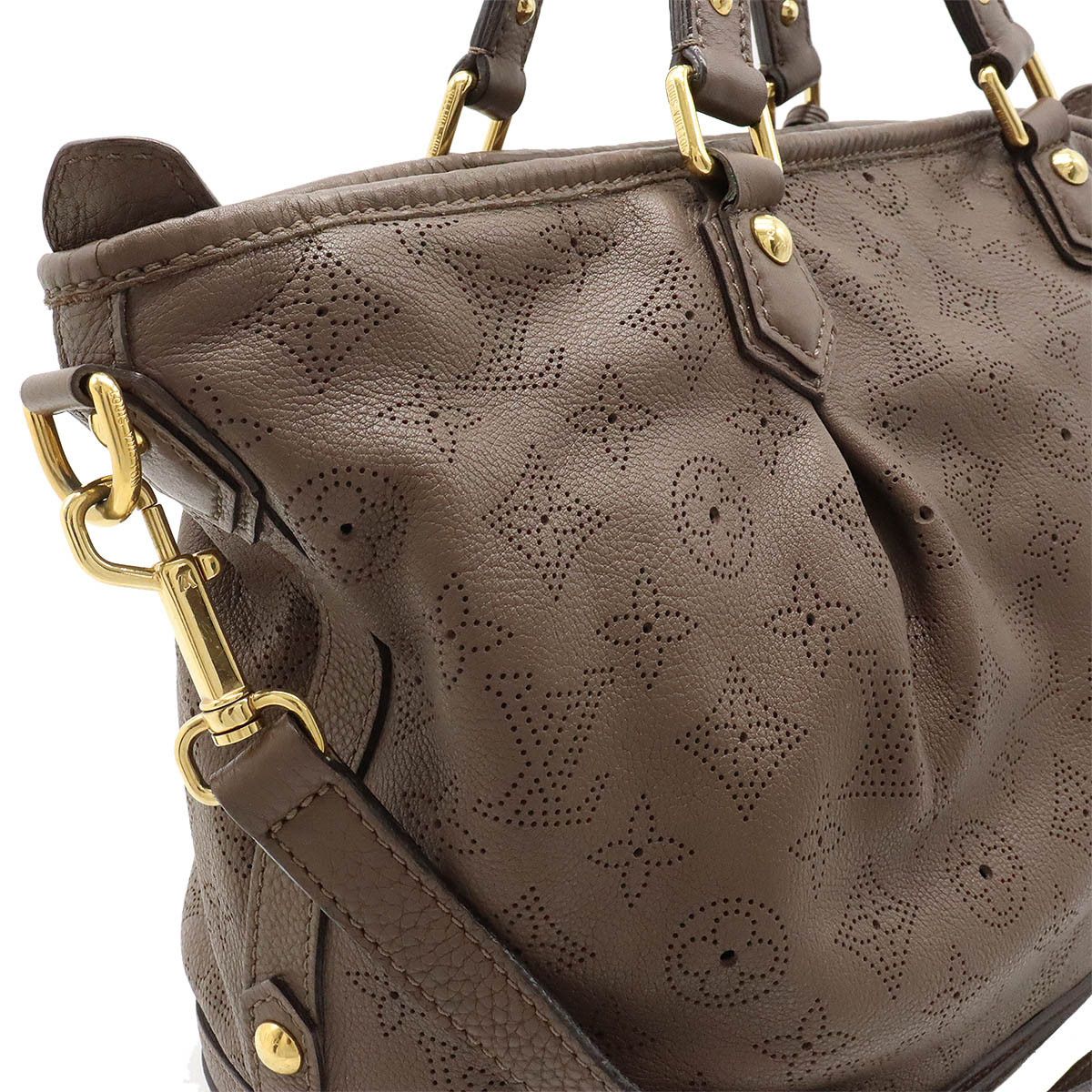 Louis Vuitton Louis Vuitton Louis Vuitton Monogram Mahina Stella PM 2WAY Shoulder Tote Bag M93811 Leather Tote Bag M93811 in Very Good Condition Size ONE SIZE - 7 Thumbnail