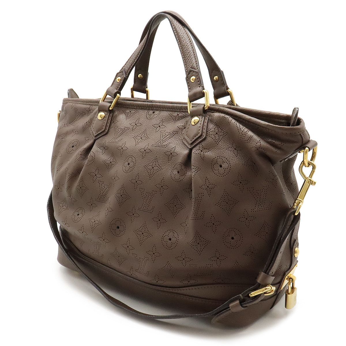 Louis Vuitton Louis Vuitton Louis Vuitton Monogram Mahina Stella PM 2WAY Shoulder Tote Bag M93811 Leather Tote Bag M93811 in Very Good Condition Size ONE SIZE - 2 Thumbnail
