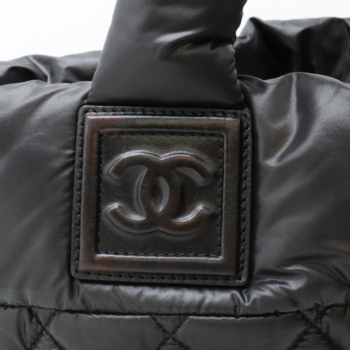 Chanel Chanel Chanel Nylon/Leather Coco Cocoon Small Tote Bag A48610 Canvas Tote Bag A48610 in Great Condition Size ONE SIZE - 6 Thumbnail