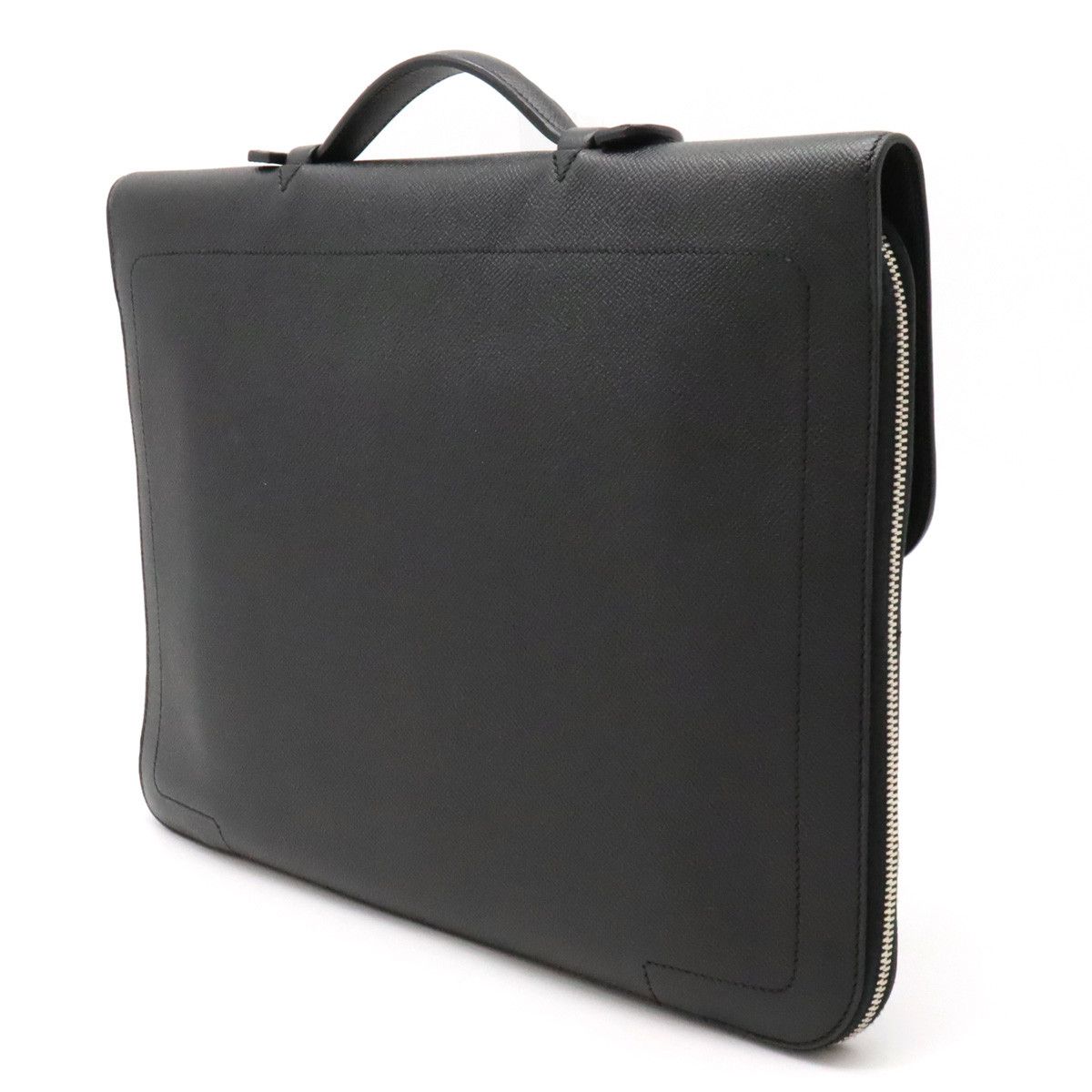 Hermes Hermes Hermes Serviette 57 Business Bag Briefcase Vaux Epson Leather Black Leather Business Bag in Very Good Condition Size ONE SIZE - 2 Thumbnail