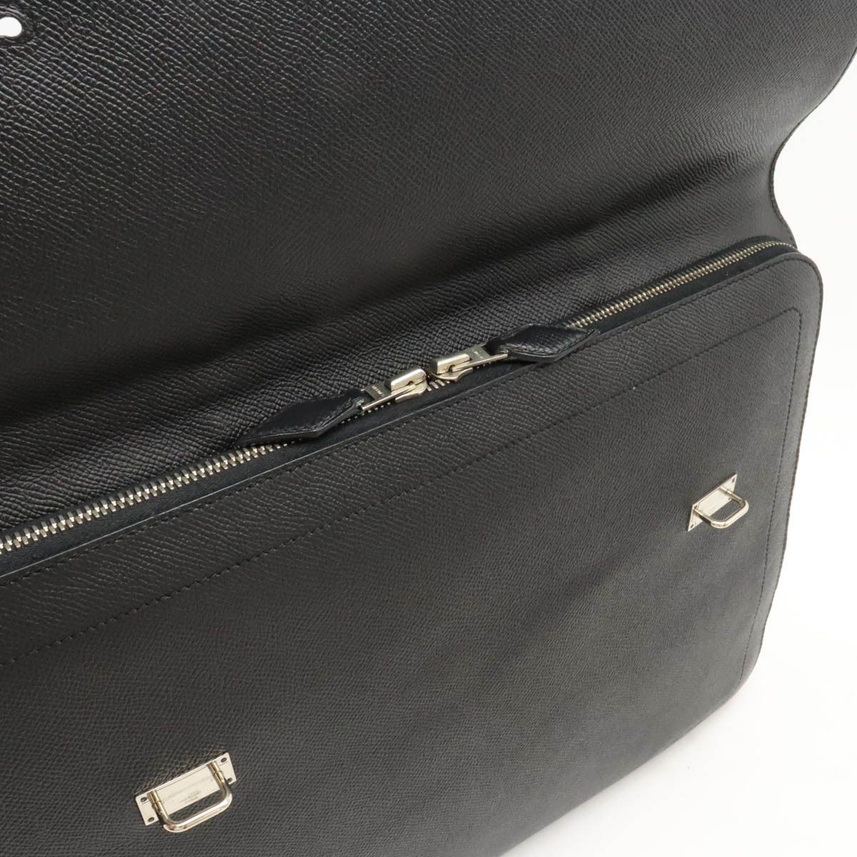 Hermes Hermes Hermes Serviette 57 Business Bag Briefcase Vaux Epson Leather Black Leather Business Bag in Very Good Condition Size ONE SIZE - 6 Thumbnail