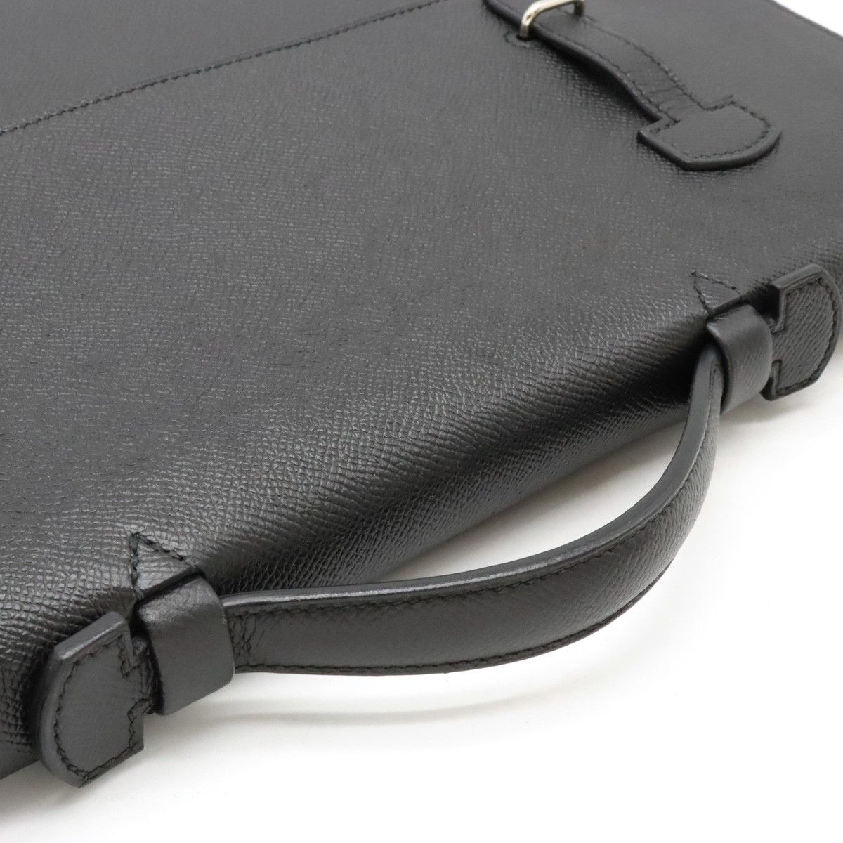Hermes Hermes Hermes Serviette 57 Business Bag Briefcase Vaux Epson Leather Black Leather Business Bag in Very Good Condition Size ONE SIZE - 4 Thumbnail