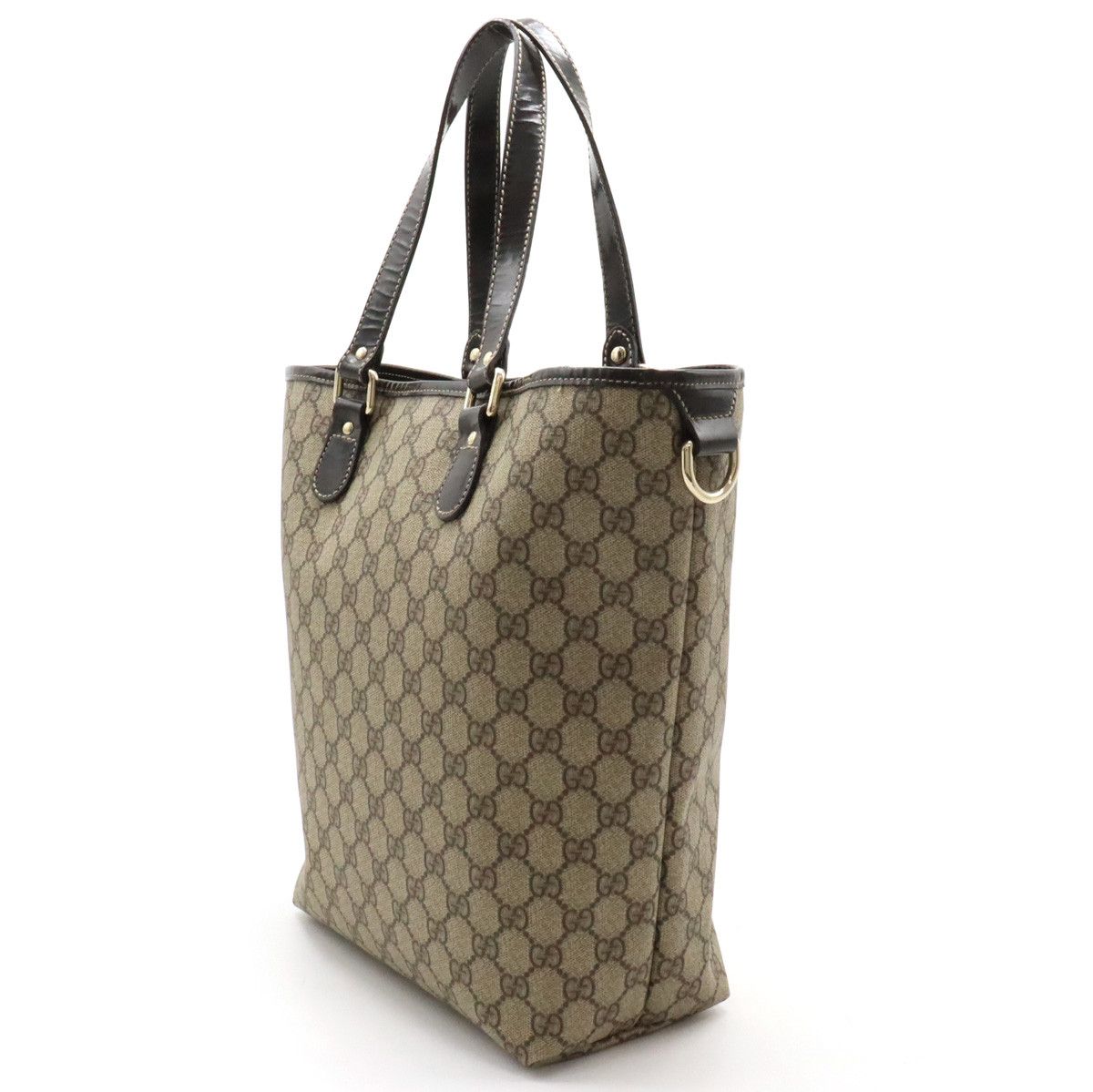 Gucci Gucci Gucci GG Supreme GG Plus Tote Shoulder Bag PVC Enamel Leather 189896 Leather Tote Bag 189896 in Very Good Condition Size ONE SIZE - 2 Thumbnail