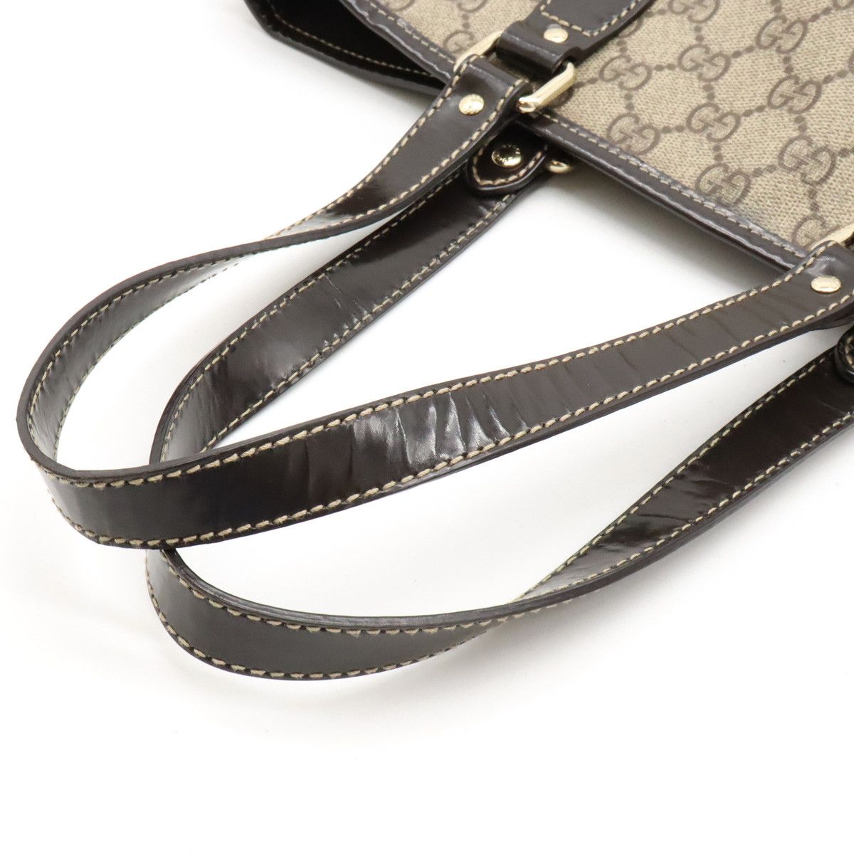 Gucci Gucci Gucci GG Supreme GG Plus Tote Shoulder Bag PVC Enamel Leather 189896 Leather Tote Bag 189896 in Very Good Condition Size ONE SIZE - 5 Thumbnail