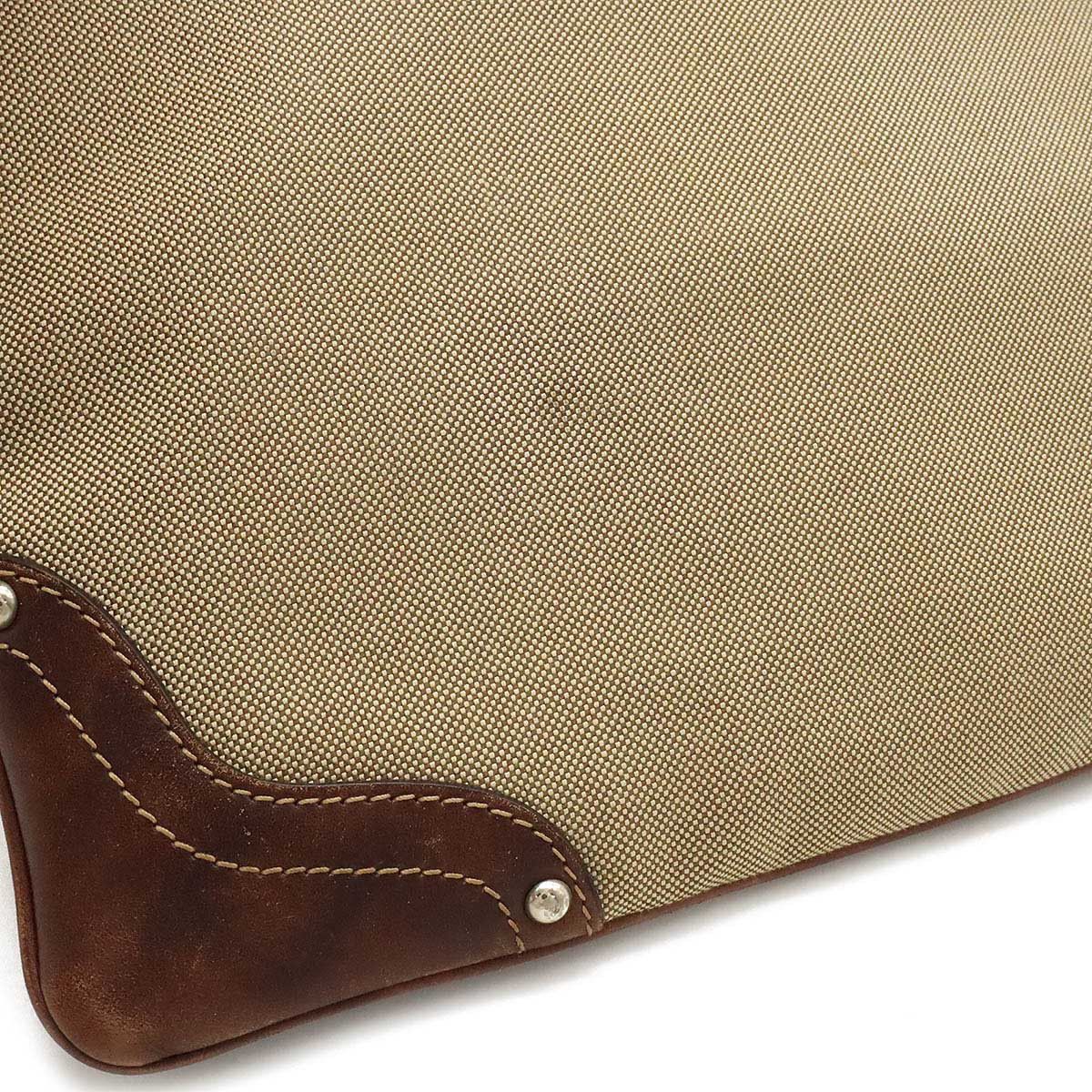 Prada Prada Canvas/Leather Logo Jacquard Shoulder Bag BT0537 Canvas Crossbody Bag BT0537 in Very Good Condition