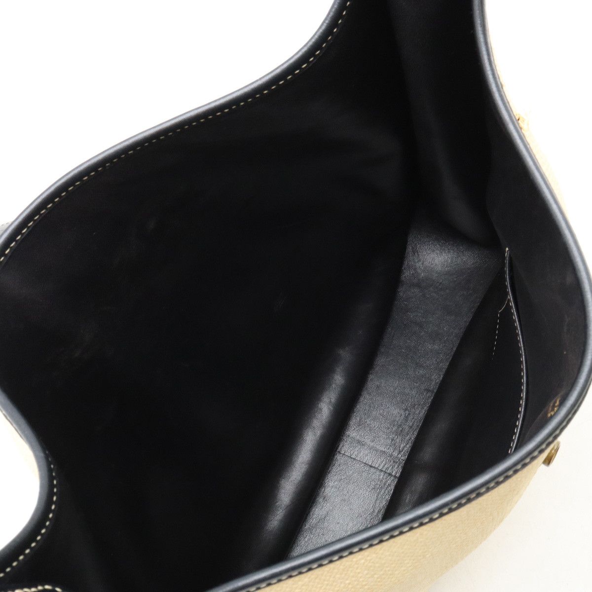Hermes Hermes Hermes Evelyne GM Shoulder Bag Straw Box Calf Leather Natural Material Shoulder Bag in Very Good Condition Size ONE SIZE - 6 Thumbnail